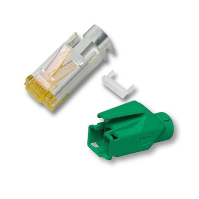 4049759116743 - RJ45-Hirose Stecker STP TM31 grün 1 -- Stück 3 Elemente Cat6A