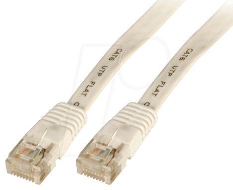 4049759126216 - PK MK6003025W - 025 m Flachkabel U UTP Cat6 weiß