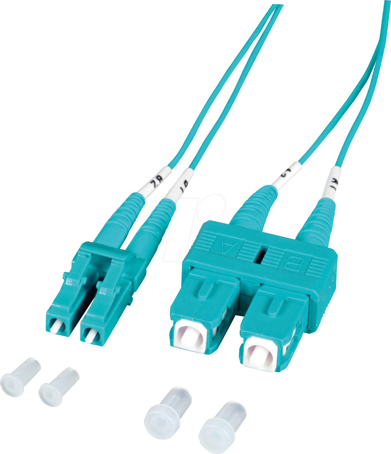 4049759169329 - EFB O031410-12 - Duplex Jumper LC-SC 50 125µ OM3 aqua 10m