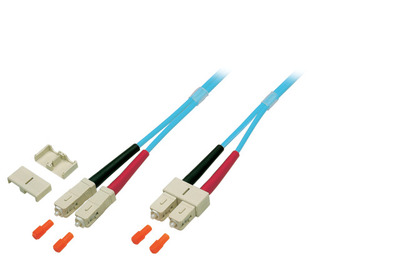 4049759185176 - Duplex Patchkabel SC-SC OM3 -- 5m LSZH 2mm aqua