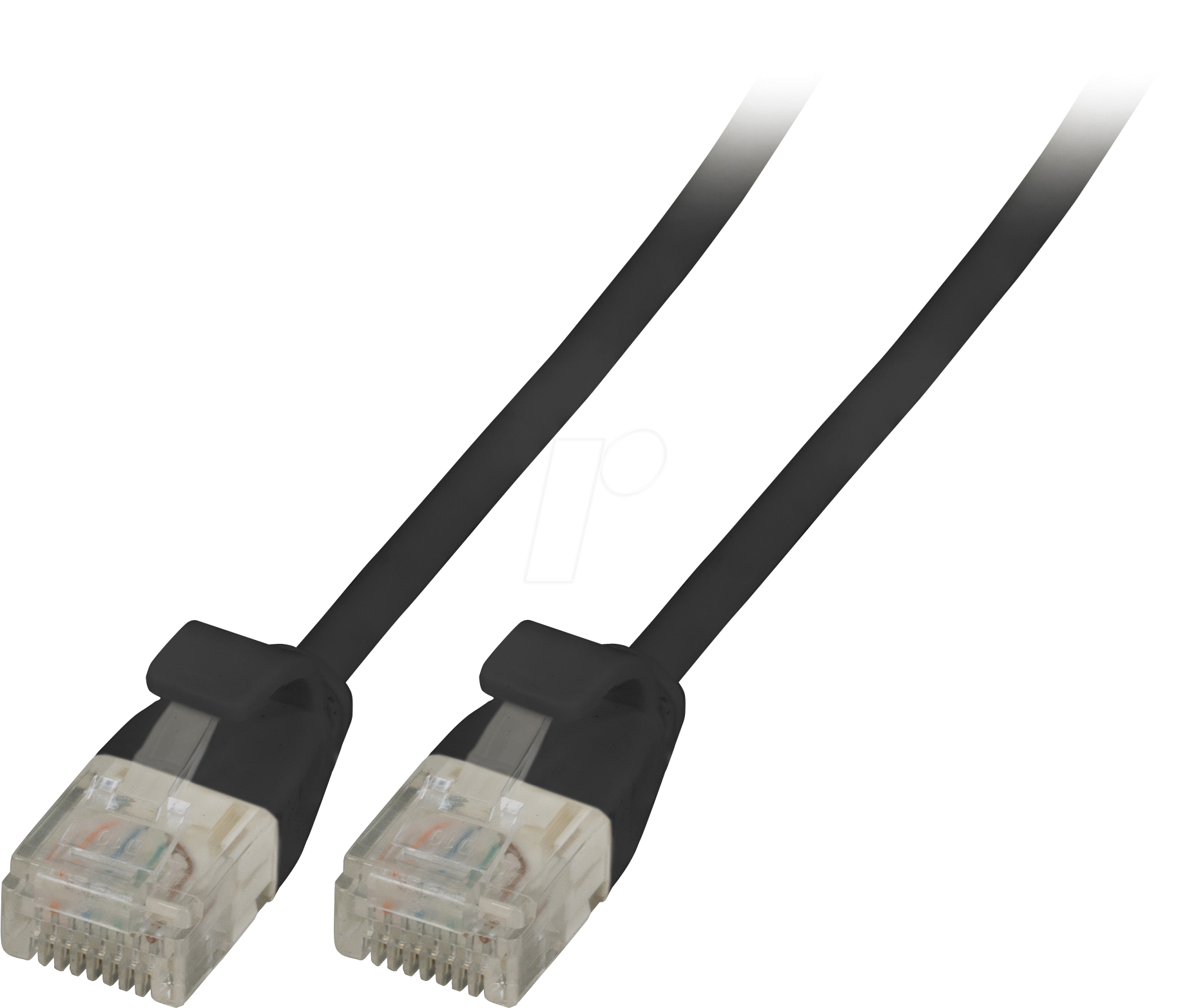 4049759187989 - RJ45 Patchkabel Cat6A U UTP TPE -- 36mm ultraflex schwarz 3m