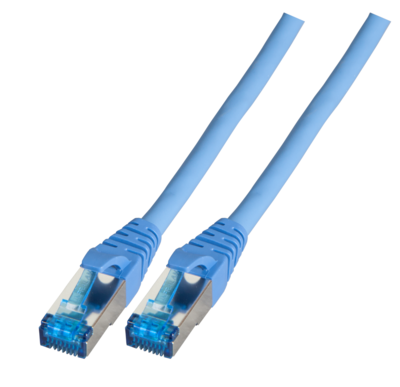 4049759188399 - INFRALAN© RJ45 Patchkabel S FTP Cat6A -- TPE superflex 15m blau