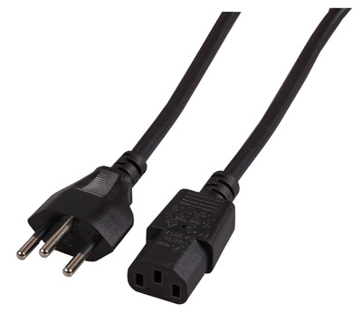 4049759205171 - Netzleitung Schweiz Typ 12 - C13 180° -- schwarz 20 m 3 x 075 mm² 4049759205171 - Netzleitung Schweiz Typ 12 - C13 180° -- schwarz 20 m 3 x 075 mm²