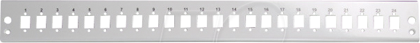 4049759228453 - EFB VSB-FP24SCS - Frontblende 24x SC   E2000® Simplex   MTRJ   LC Duplex grau