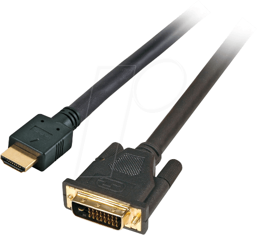 4049759229108 - EFB-Elektronik - High Speed - Adapterkabel - HDMI männlich zu DVI-D männlich - 2 m - abgeschirmt