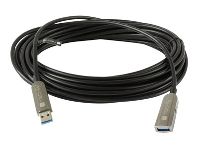 4049759233822 - TECHly - USB-Verlängerungskabel - USB Typ A (M) zu USB Typ A Mikro-USB Typ B (nur Strom) (W) - USB 30 - 10 m - Active Optical Cable (AOC)