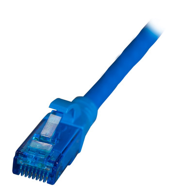 4049759249182 - INFRALAN© RJ45 Patchkabel U UTP Cat6A -- LSZH Premium 500MHz 05m blau