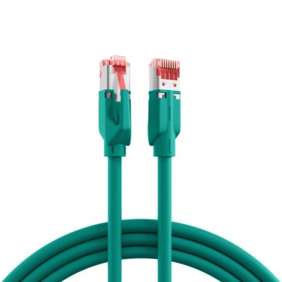 4049759278991 - RJ45 Patchkabel Cat5e SF UTP PUR -- TM21 Tülle gelb schleppfähig grün 15m