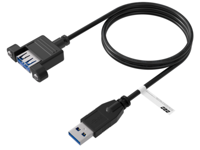 4049759303389 - USB30 Verlängerungskabel -- A-ASt-Einbaubuchse 10m schwarz
