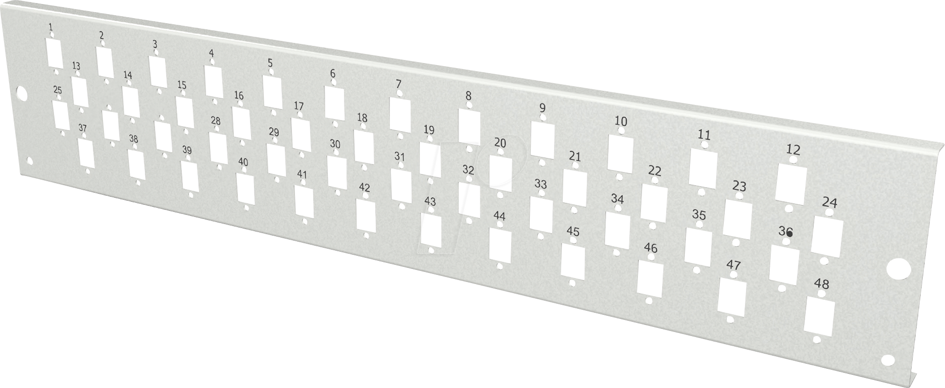 4049759304232 - EFB VSB2FP48SCS - Frontblende 48x SC   E2000® Simplex   LC Duplex grau