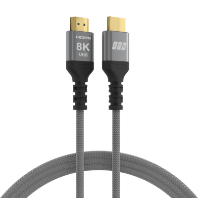 4049759324964 - HDMI Kabel Ultra High-Speed 8K60Hz 48 Gbit s -- 2m grau komp mit HDMI 21 20