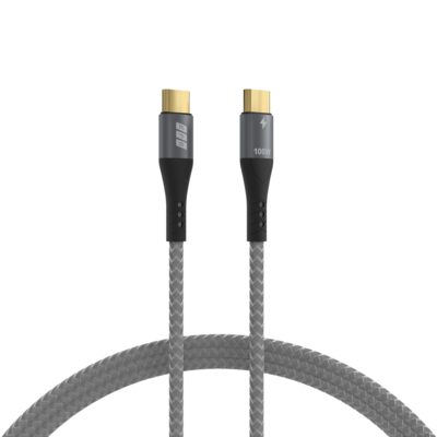 4049759325107 - EFB USB-CC-00001 - USB 20 Kabel C Stecker auf C Stecker 100W grau Textilmantel