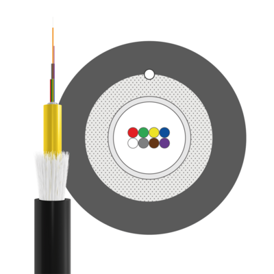 4049759325732 - INFRALAN© A-DQ(ZN)B2Y OS2 8E (1x8) -- Fca 2000N schwarz 58mm G657A1