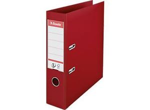 4049793006161 - Ordner Esselte® No 1 A4 Rückenbreite 75 mm für ca 500 Blatt Hebelmechanik Rückenschild Griffloch & Raumsparschlitze FSC®-Karton bordeaux