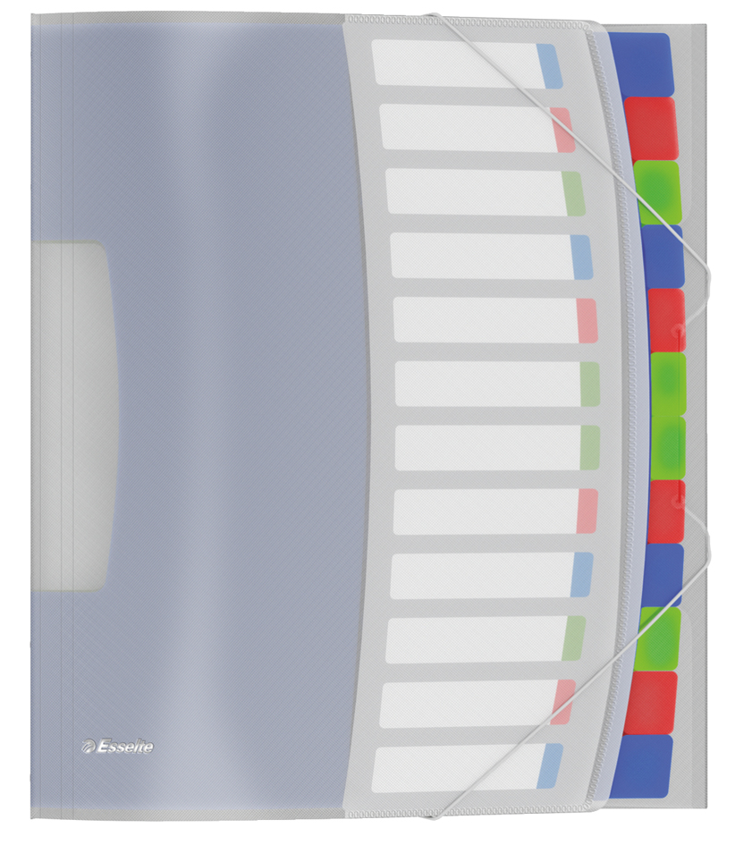 4049793028521 - Vivida - classification folder - 12 parts - tabbed - white translucent