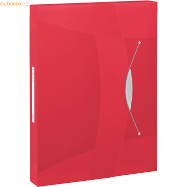 4049793028705 - Vivida - box file - for A4 - capacity 380 sheets - transparent vivid red