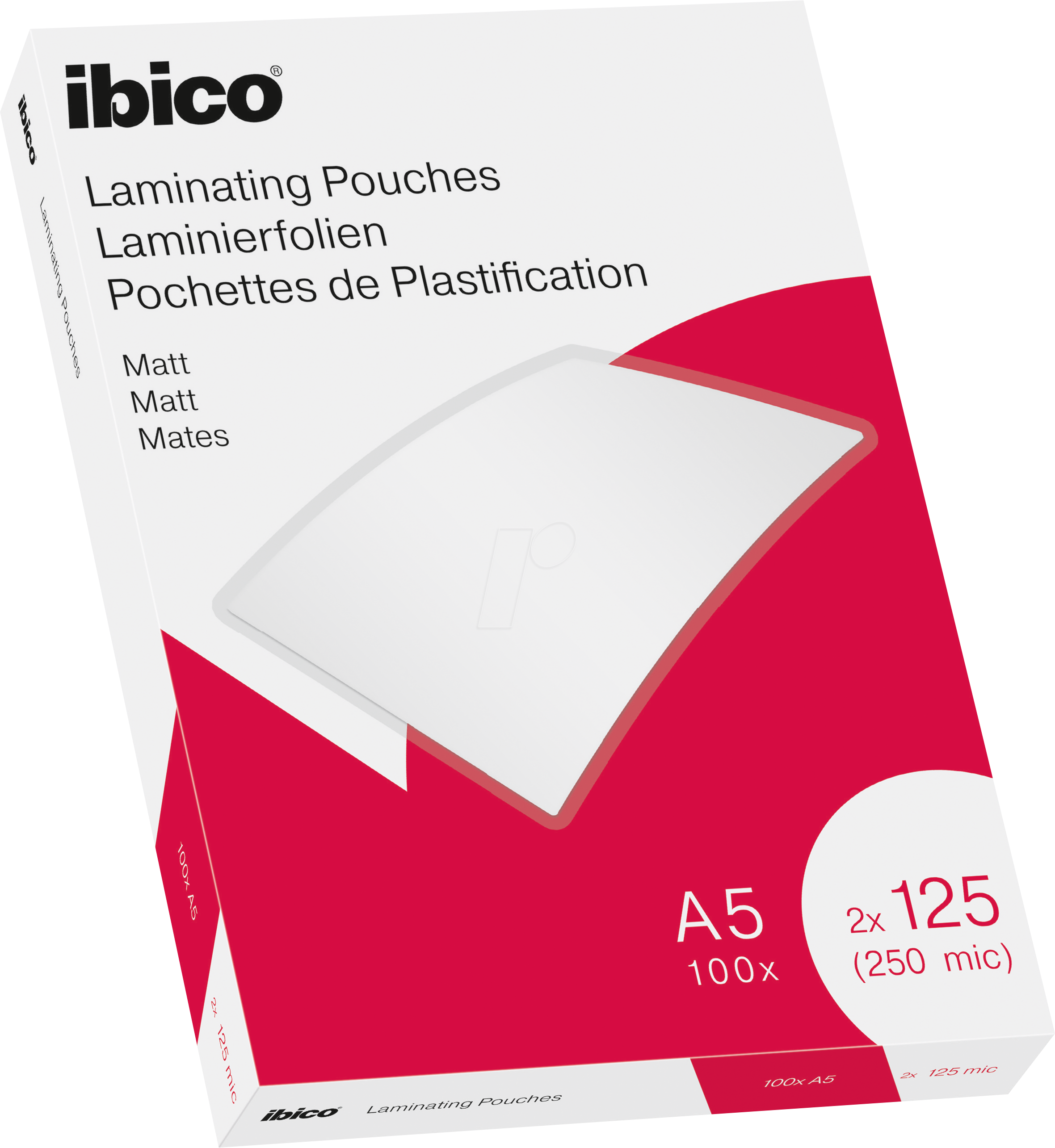 4049793065977 - IBICO 627322 - Laminierfolien DIN A5 125 mic matt 100 Stück