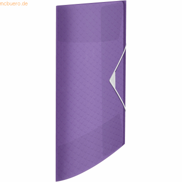 4049793075587 - 4 x Eckspannermappe ColourBreeze A4 PP lavendel