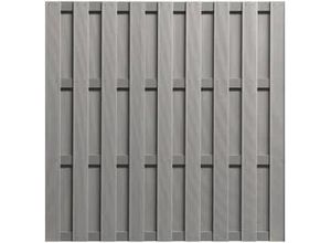 4049849115533 - WPC-Sichtschutzzaun Color Line Grundelement grau 180 x 180 cm