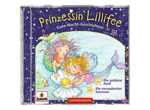 4050003715858 - Prinzessin Lillifee - GEBRAUCHT 001 Gute-Nacht-Geschichten Folge 1+2 -Die verzauberten Seerosen Die goldene Perle - Preis vom 03062023 050417 h