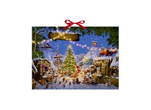 4050003921570 - Wand-Adventskalender Weihnachtsmarkt der Tiere 2023 von Coppenrath