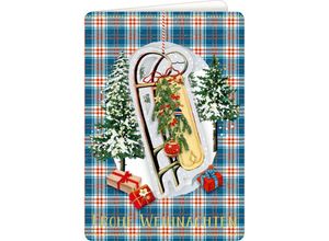 4050003953656 - Weihnachtskarte Schlitten Box