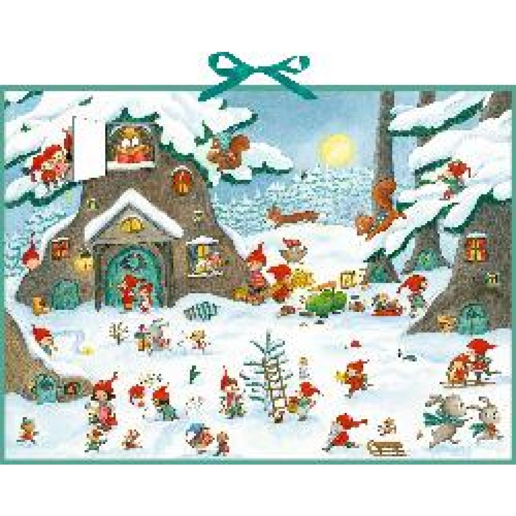 4050003955131 - Wand-Adventskalender - Im Wichtel-Winterwald