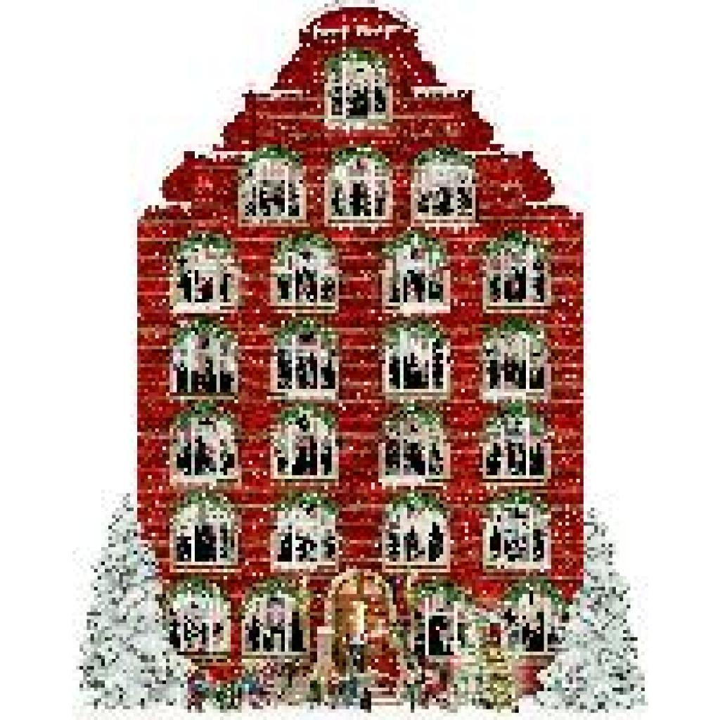4050003955155 - Wand-Adventskalender - Nostalgisches Weihnachtshaus