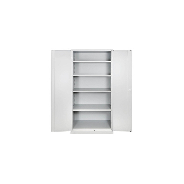 4050049407526 - Flügeltürenschrank Lichtgrau Stahlschrank Werkstattschrank L92xB60xH195cm - ADB