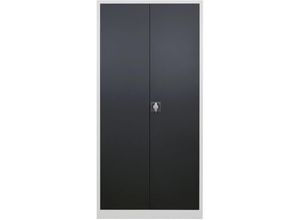 4050049407564 - ADB Flügeltürenschrank Materialschrank RAL7035 7016 H 1950 x B 920 x T 600 mm