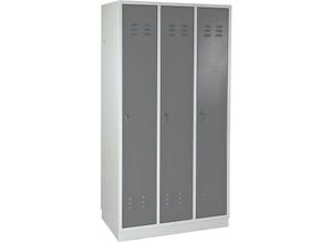 4050049409049 - Spind Garderobenschrank Umkleideschrank Kleiderspind 3-türig 1775x890x500 mm - ADB