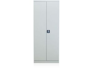 4050049409872 - Stahlschrank Lagerschrank Hochschrank Universal 4 Fachböden 2 Türen Schloss - ADB