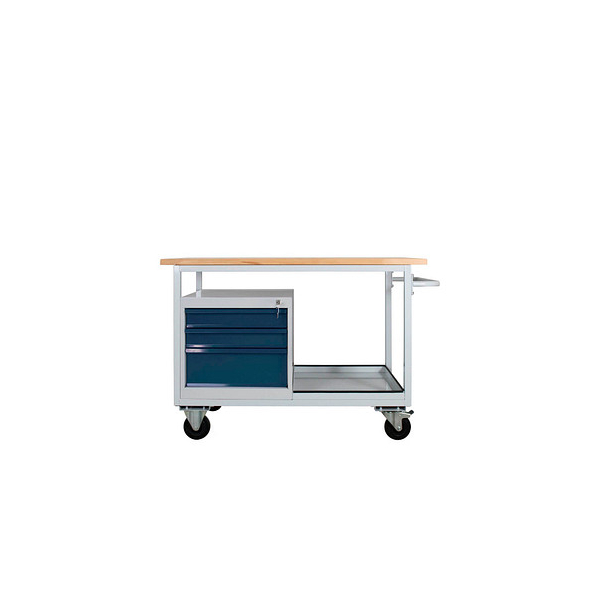 4050049429238 - Werkbank Eko lichtgrau anthrazitgrau 3 Schubladen 1300 x 600 x 850 cm  4050049429238 ADB