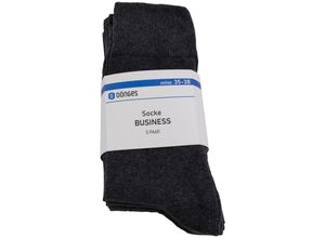 4050075069859 - Baumwollsocke Business grau Größe 35-38 (pack à 5 paar) - Dönges