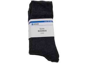 4050075069880 - Baumwollsocke Business grau Größe 47-50 (pack à 5 paar) - Dönges