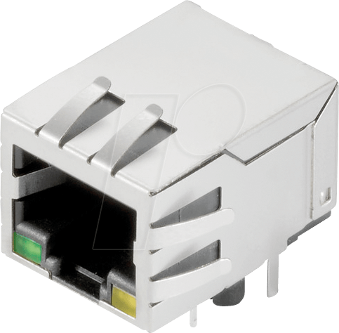 4050118571875 - RJ45C5 T1D 32E4G Y TY RJ45-Steckverbinder CAT 5 2562820000 Buchse Einbau horizontal Polzahl 12 Silber Schwarz 140 St