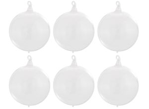 4050173234913 - Weihnachtsbaumkugel Raffael Weihnachtsdeko Christbaumschmuck Christbaumkugeln Glas (6 St) aus Glas weiß