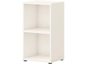4050211956333 - Home Office Regal TEMPIO aus Holz 2 Fächer 2 OH B 400 x T 340 x H 720 mm weiß