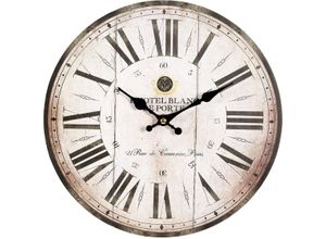 4050223846356 - Wanduhr Antik 28cm Wanduhren Gr B H T 28 cm x 28 cm x 5 cm braun Wanduhren