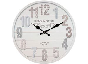 4050223847247 - Wanduhr Kensington 28cm Wanduhren Gr B H T 28 cm x 28 cm x 1 cm beige Wanduhren 4050223847247 - Wanduhr Kensington 28cm Wanduhren Gr B H T 28 cm x 28 cm x 1 cm beige Wanduhren