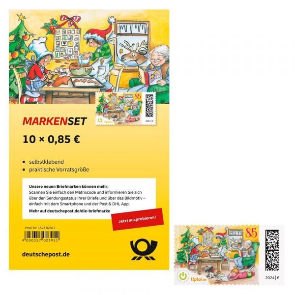 4050357023951 - 085 ? Briefmarken Weihnachtsbäckerei selbstklebend 4050357023951 10 Stück