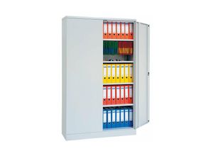 4050413022706 - Flügeltürenschrank Tiefe 500 mm 4 x höhenverstellbare Fachböden Maße in mm (BxTxH) 1200 x 500 x 1950