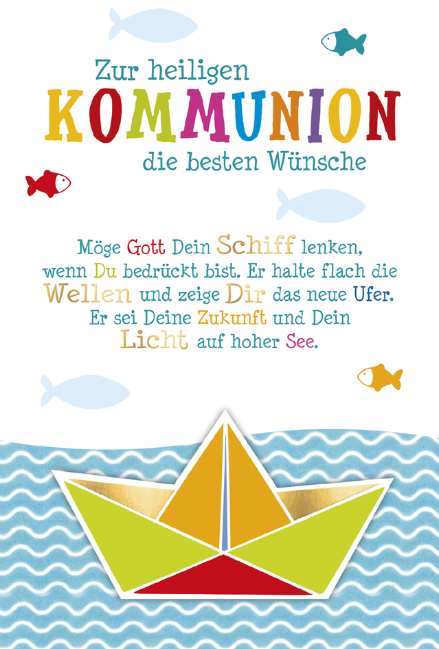 4050498328274 - Kommunionskarte Schiffchen