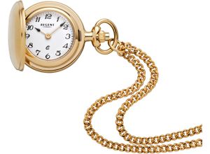 4050597199386 - Kettenuhr REGENT P763-32783049 Taschenuhren goldfarben Damen Taschenuhren Quarzuhr Damenuhr Acrylglas