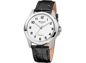 4050597201744 - Mechanische Uhr REGENT Armbanduhren schwarz Herren Armbanduhr Herrenuhr Handaufzug