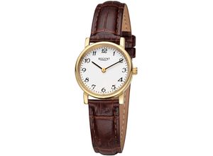 4050597603692 - Quarzuhr REGENT F1560 - 20585GP Armbanduhren braun Damen Quarzuhren Armbanduhr Damenuhr Mineralglas