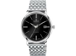 4050645018904 - Automatikuhr DUGENA Festa Klassik 7090192 Armbanduhren silberfarben Herren Automatikuhren Armbanduhr Herrenuhr Datum Saphirglas