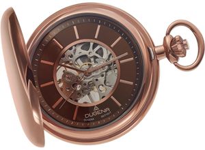 4050645024806 - Taschenuhr DUGENA Savonette 4460977-1 Taschenuhren braun (bronzefarben) Damen Taschenuhren Herrenuhr Handaufzug