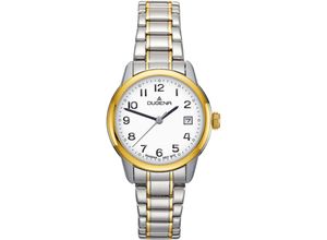 4050645026329 - Quarzuhr DUGENA Vega Armbanduhren goldfarben (silbergoldfarben) Damen Quarzuhren Armbanduhr Damenuhr Datum