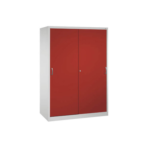 4050646135921 - Werkstattschrank 2169-00 Stahl abschließbar 5 OH 160 x 195 x 60 cm rot lichtgrau 4050646135921 C+P-Möbel